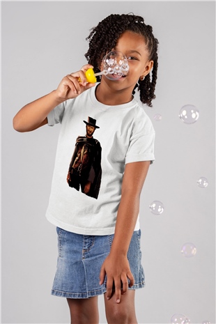 Unisex İyi, Kötü ve Çirkin (The Good, the Bad and the Ugly) Baskılı Beyaz Çocuk Tshirt