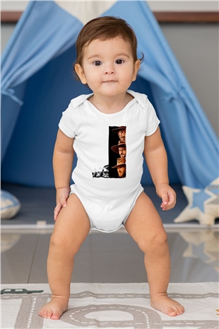Unisex İyi, Kötü ve Çirkin (The Good, the Bad and the Ugly) Baskılı Bebek Body - Zıbın