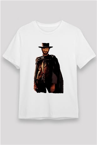 İyi, Kötü ve Çirkin (The Good, the Bad and the Ugly) Baskılı Beyaz Tshirt