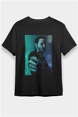 John Wick Baskılı Siyah Tshirt