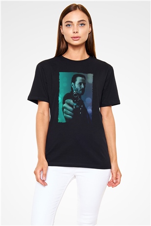 John Wick Baskılı Siyah Tshirt