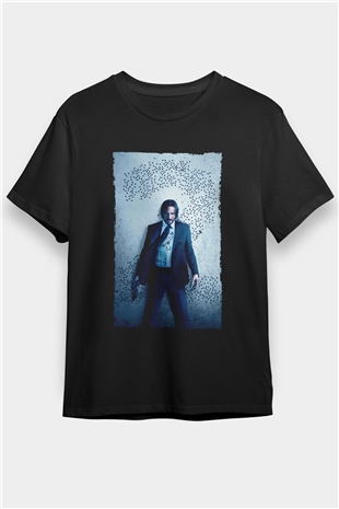 John Wick Baskılı Siyah T-Shirt