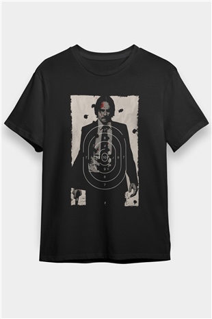 John Wick Baskılı Siyah Tshirt