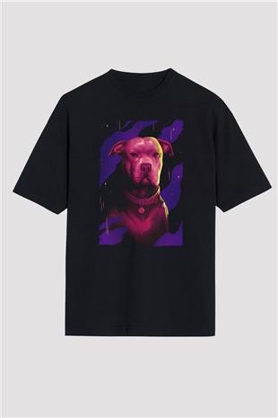Unisex John Wick Serisi (John Wick) Baskılı Siyah Unisex Oversize T-shirt