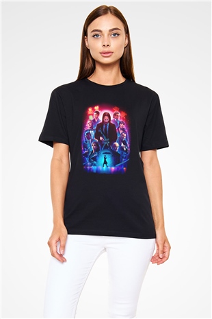 John Wick Serisi (John Wick) Baskılı Siyah Tshirt