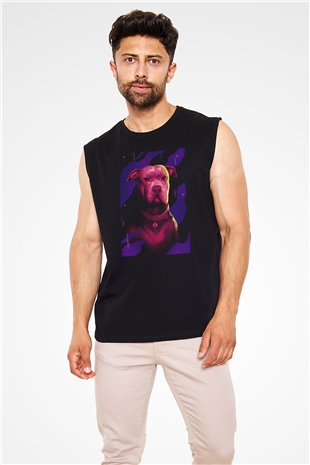 Unisex John Wick Serisi (John Wick) Baskılı Siyah Unisex Kolsuz T-shirt