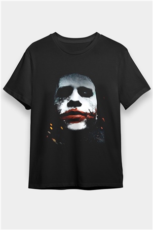 Joker Baskılı Siyah Tshirt