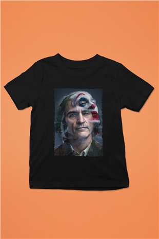 Unisex Joker Siyah Çocuk Tshirt