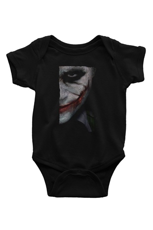 Unisex Joker Siyah Çocuk Unisex T-Shirt