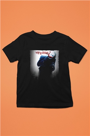 Unisex Joker Siyah Çocuk Unisex Tshirt
