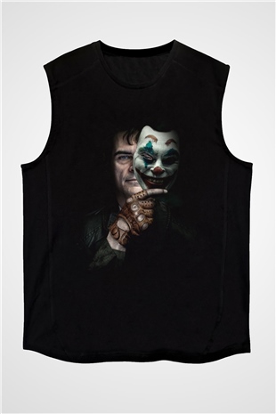 Unisex Joker Siyah Kolsuz Tişört
