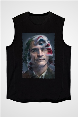 Unisex Joker Siyah Kolsuz Tshirt