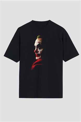 Unisex Joker Siyah Oversize T-shirt