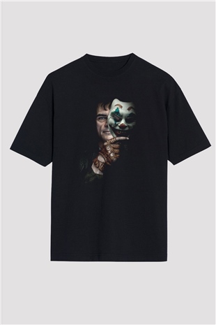 Unisex Joker Siyah Oversize Tişört