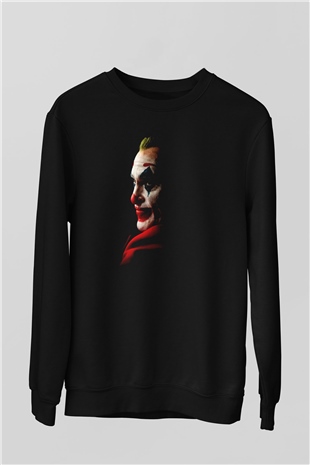 Unisex Joker Siyah Sweatshirt