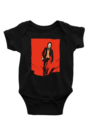 Unisex Joker Temalı Siyah Çocuk Unisex Tshirt