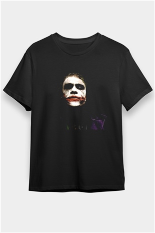 Joker Temalı Siyah T-Shirt