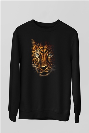 Unisex Jumanji Vahşi Orman (Jumanji Welcome to the Jungl‪e‬) Baskılı Siyah Sweatshirt