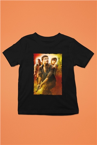 Unisex Kanlı Elmas (Blood Diamond) Baskılı Siyah Çocuk Tişört