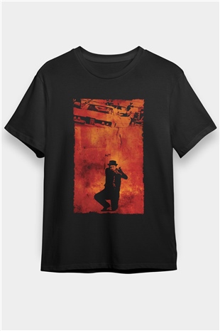Kanunun Kuvveti (The French Connection) Baskılı Siyah Tshirt