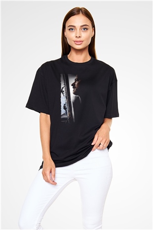 Unisex Kaptan Phillips (Captain Phillips) Baskılı Siyah Oversize T-shirt
