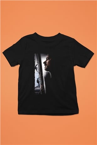 Unisex Kaptan Phillips (Captain Phillips) Baskılı Siyah Çocuk T-shirt