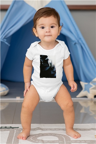 Unisex Kara Şövalye (The Dark Knight) Baskılı Bebek Body - Zıbın