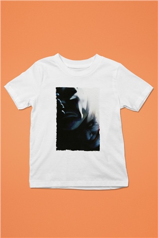 Unisex Kara Şövalye (The Dark Knight) Baskılı Beyaz Çocuk Tshirt