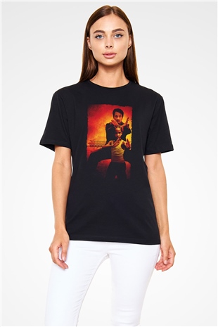 Karateci Çocuk (The Karate Kid) Baskılı Siyah Tshirt