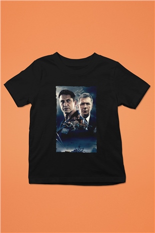 Unisex Katil Avcısı (Hunter Killer) Baskılı Siyah Çocuk Tişört