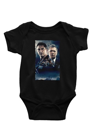 Unisex Katil Avcısı (Hunter Killer) Baskılı Siyah Bebek Body - Zıbın