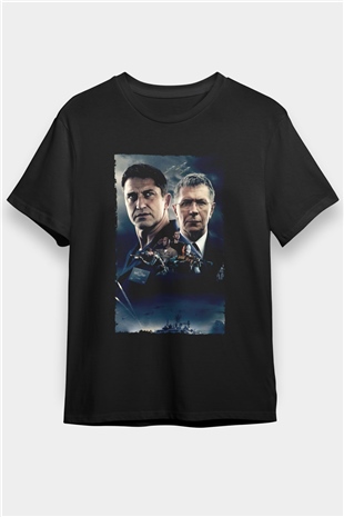 Katil Avcısı (Hunter Killer) Baskılı Siyah Tişört