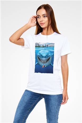 Kayıp Balık Nemo (Finding Nemo) Baskılı Beyaz T-Shirt