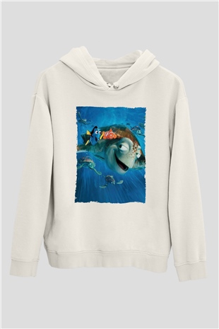 Unisex Kayıp Balık Nemo (Finding Nemo) Baskılı Beyaz T shirt