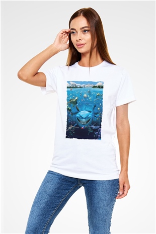 Kayıp Balık Nemo (Finding Nemo) Baskılı Beyaz Tshirt