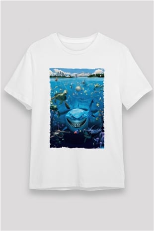 Kayıp Balık Nemo (Finding Nemo) Baskılı Beyaz Tshirt