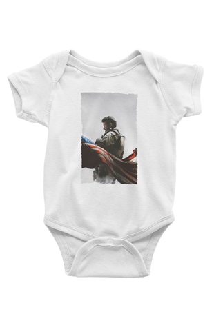 Unisex Keskin Nişancı - American Sniper Baskılı Bebek Body - Zıbın