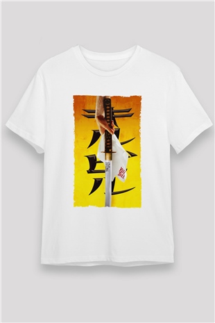 Kill Bill Baskılı Beyaz Tişört
