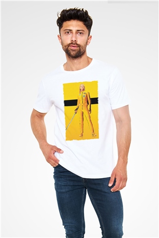 Kill Bill Baskılı Beyaz Tshirt