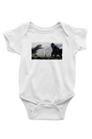 Unisex King Kong Baskılı Bebek Body - Zıbın