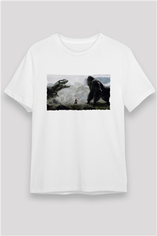 King Kong Baskılı Beyaz Tshirt