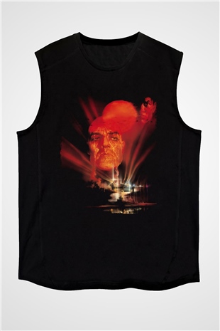 Unisex Kıyamet (Apocalypse Now) Baskılı Siyah Kolsuz Tişört