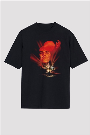 Unisex Kıyamet (Apocalypse Now) Baskılı Siyah Oversize Tişört