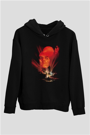 Unisex Kıyamet (Apocalypse Now) Baskılı Siyah Kapüşonlu Sweatshirt