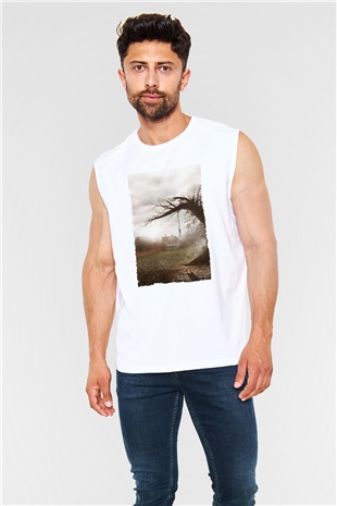 Unisex Korku Seansı (The Conjuring) Baskılı Beyaz Kolsuz Tshirt