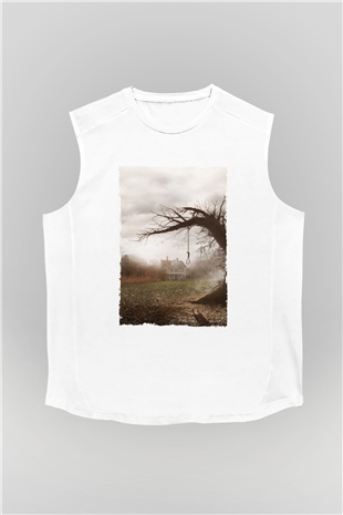 Unisex Korku Seansı (The Conjuring) Baskılı Beyaz Kolsuz Tshirt