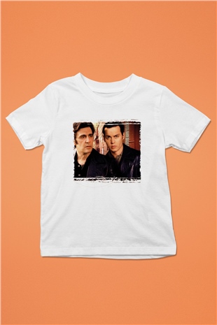 Unisex Köstebek (Donnie Brasco) Baskılı Beyaz Çocuk Tişört
