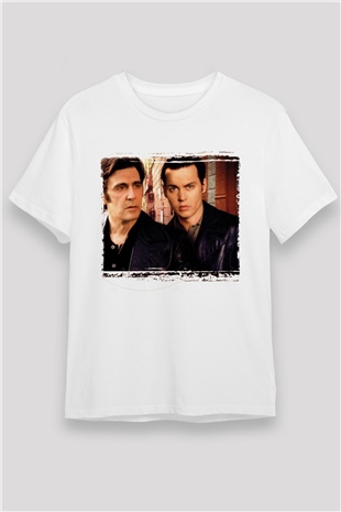 Köstebek (Donnie Brasco) Baskılı Beyaz Tişört