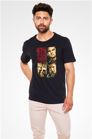 Köstebek (The Departed) Baskılı Siyah T-Shirt