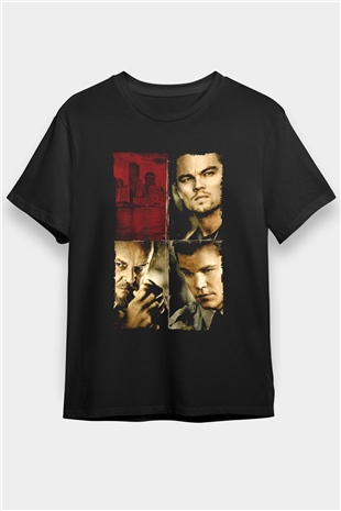 Köstebek (The Departed) Baskılı Siyah T-Shirt